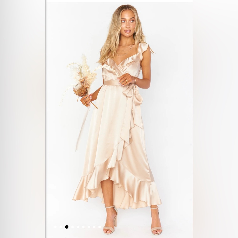 Show Me Your MuMu Samantha Ruffle Wrap Dress